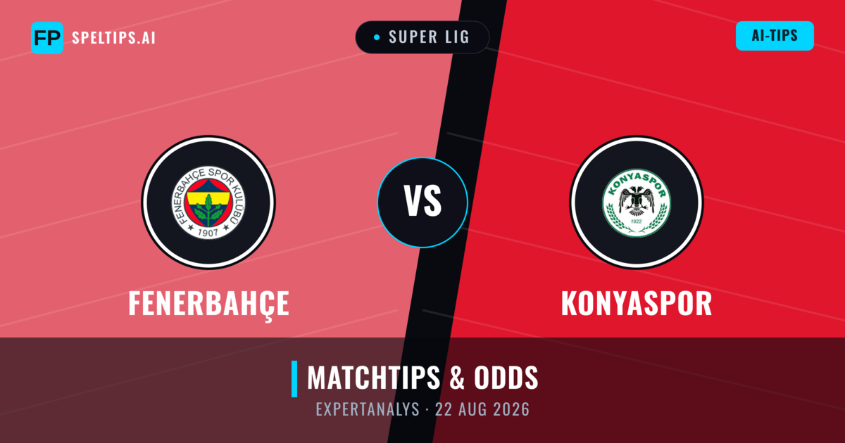 Fenerbahçe vs Konyaspor — matchtips och förhandstitt