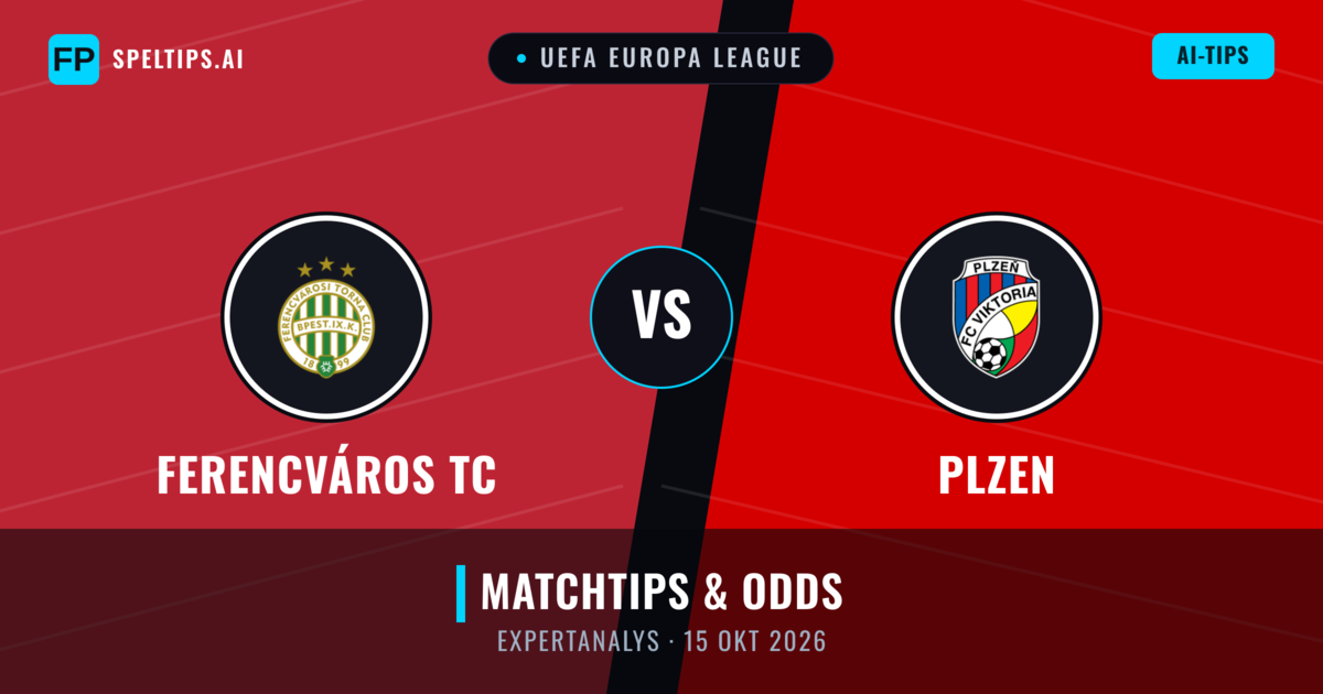 Ferencváros TC vs Plzen — matchtips och förhandstitt