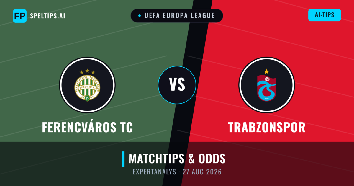 Ferencváros TC vs Trabzonspor — matchtips och förhandstitt