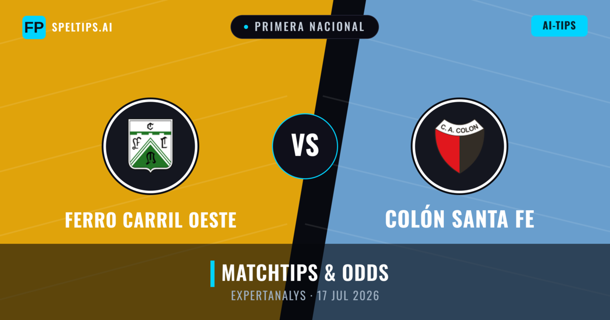 Ferro Carril Oeste vs Colón Santa Fe — matchtips och förhandstitt