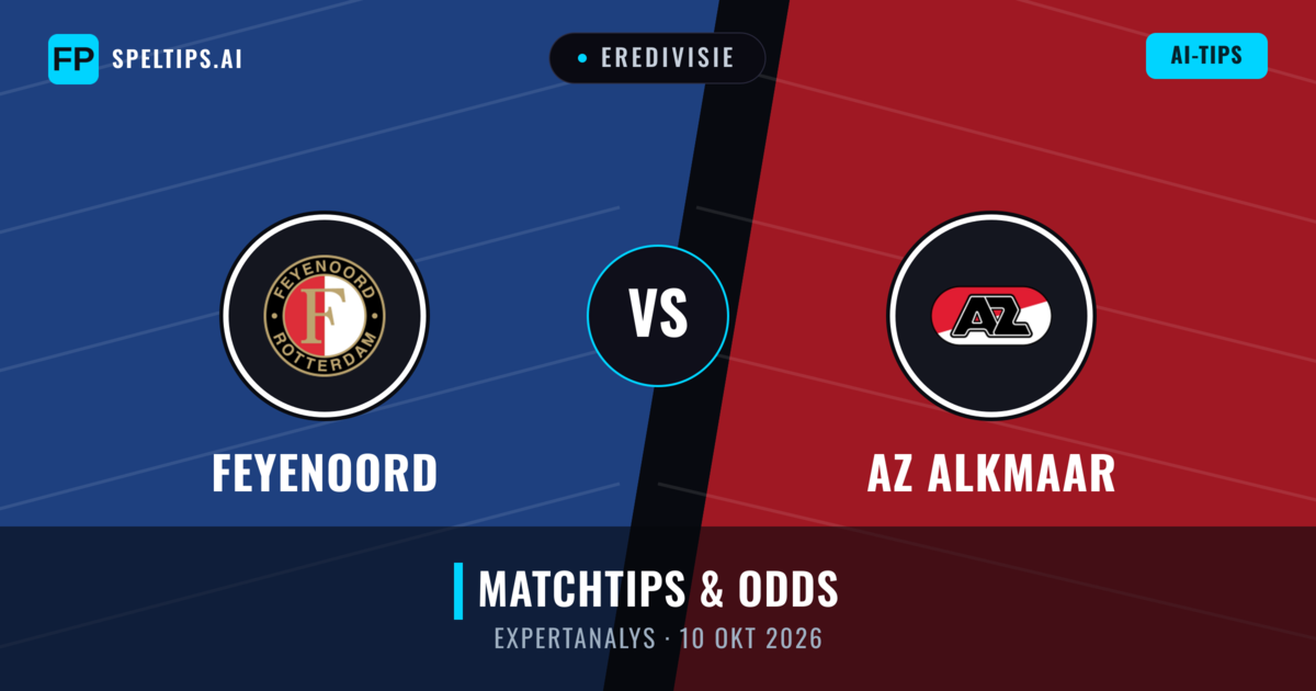 Feyenoord vs AZ Alkmaar — matchtips och förhandstitt