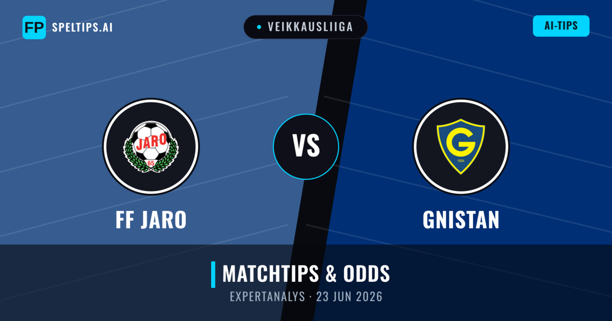 FF Jaro vs Gnistan — matchtips och förhandstitt