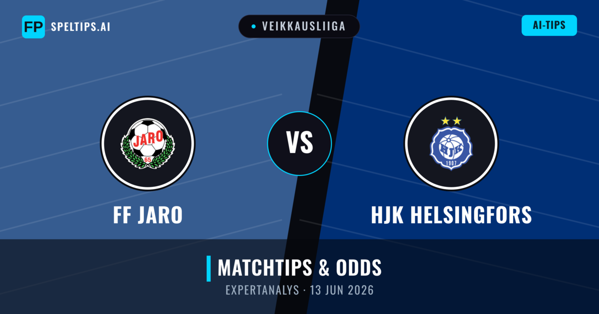 FF Jaro vs HJK Helsingfors — matchtips och förhandstitt