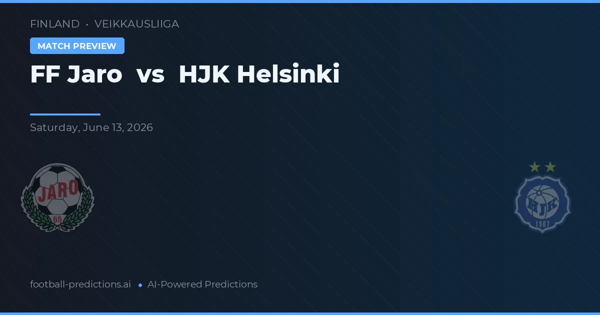 FF Jaro vs HJK Helsingfors — matchtips och förhandstitt