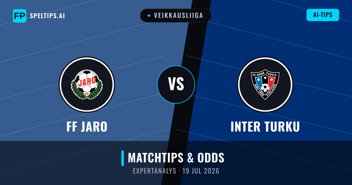 FF Jaro vs Inter Turku — matchtips och förhandstitt