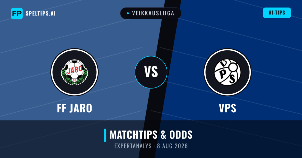 FF Jaro vs VPS — matchtips och förhandstitt