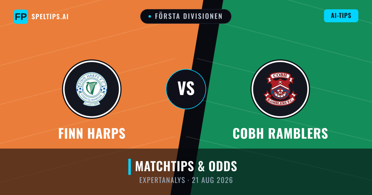 Finn Harps vs Cobh Ramblers — matchtips och förhandstitt