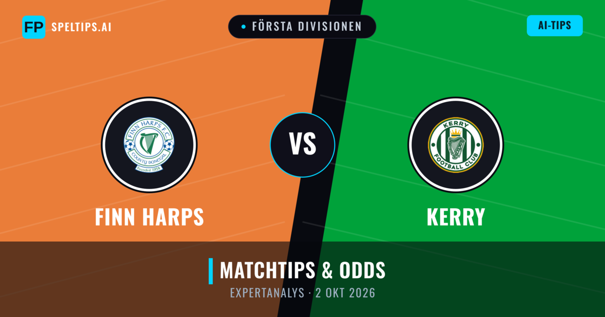Finn Harps vs Kerry — matchtips och förhandstitt