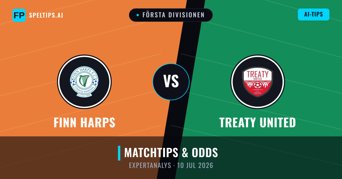 Finn Harps vs Treaty United — matchtips och förhandstitt