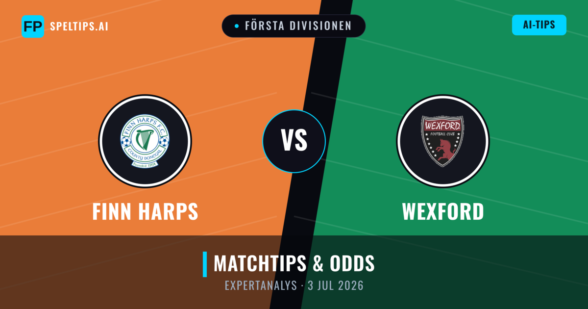 Finn Harps vs Wexford — matchtips och förhandstitt