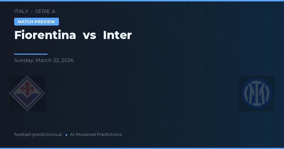 Fiorentina vs Inter — matchtips och förhandstitt