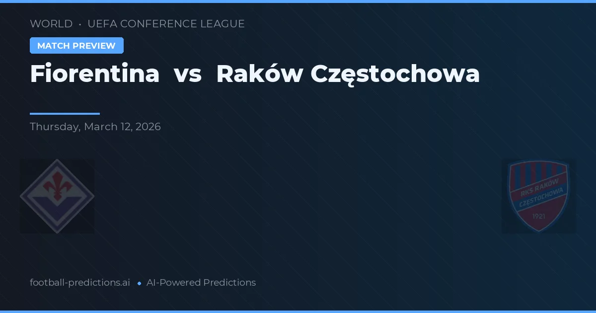 Fiorentina vs Raków Częstochowa — matchtips och förhandstitt