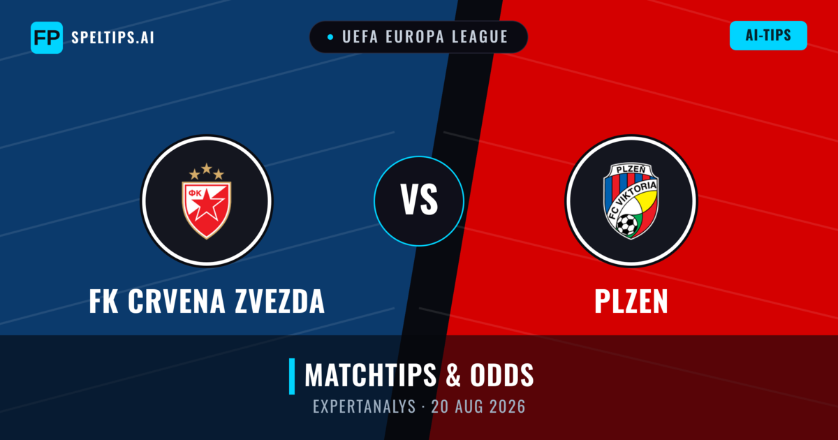 FK Crvena Zvezda vs Plzen — matchtips och förhandstitt