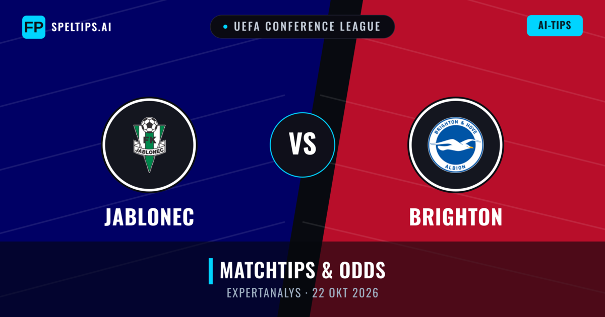 Jablonec vs Brighton — matchtips och förhandstitt
