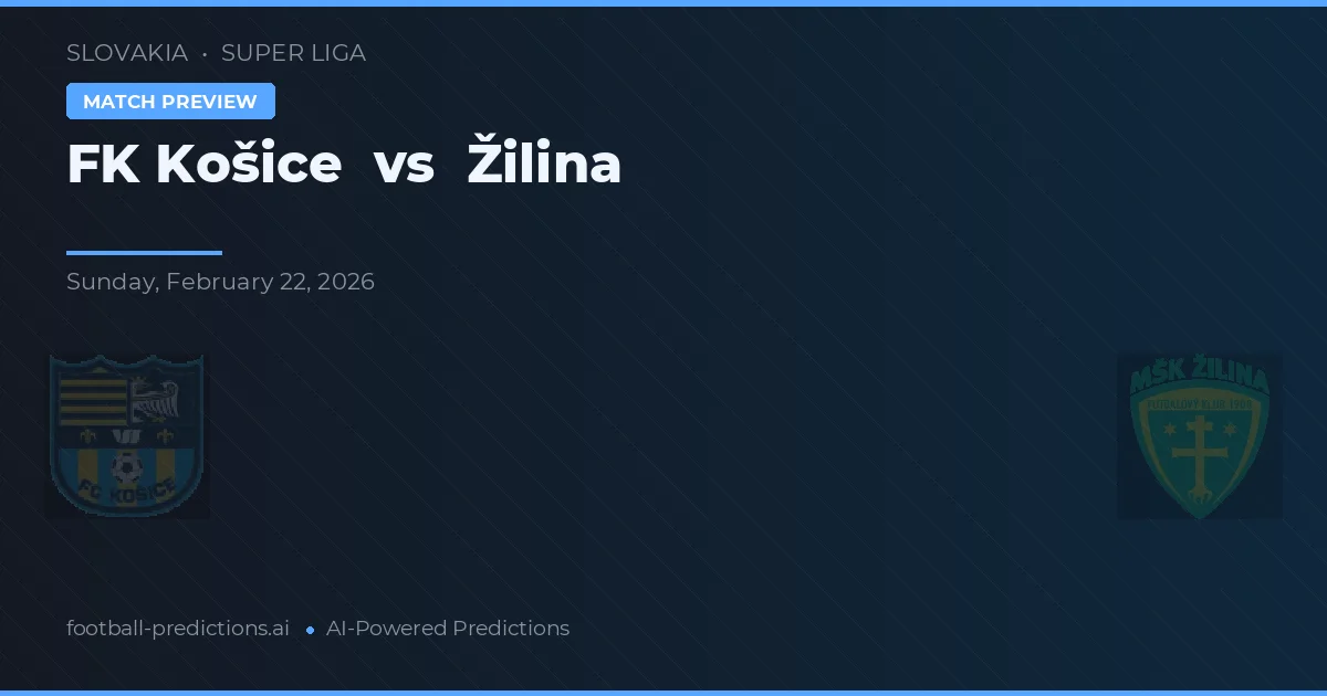 FK Košice vs Žilina — matchtips och förhandstitt