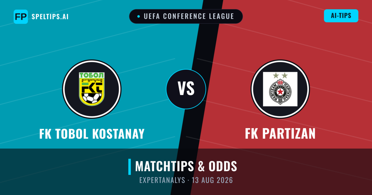 FK Tobol Kostanay vs FK Partizan — matchtips och förhandstitt
