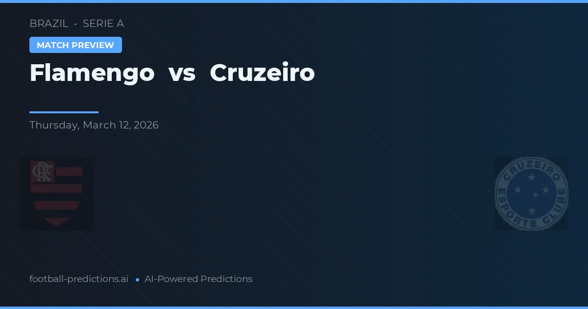 Flamengo vs Cruzeiro — matchtips och förhandstitt