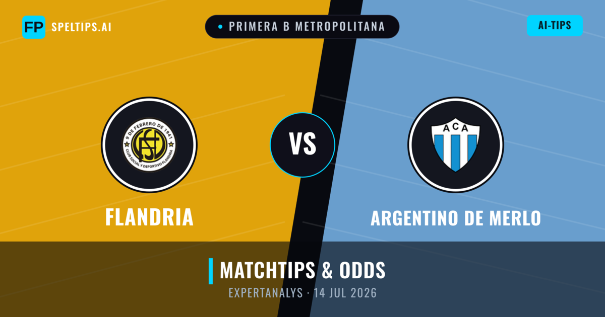 Flandria vs Argentino de Merlo — matchtips och förhandstitt