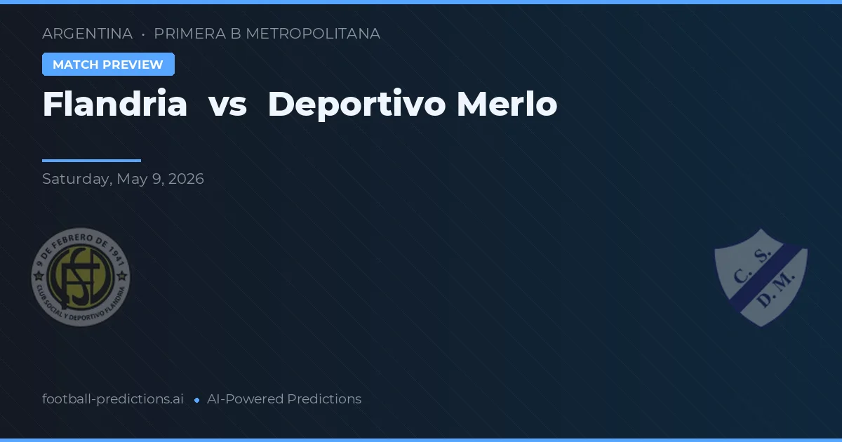 Flandria vs Deportivo Merlo — matchtips och förhandstitt