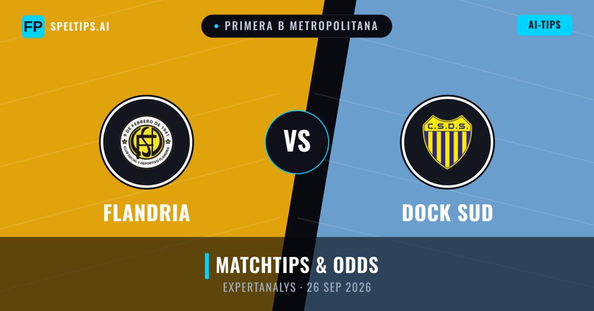 Flandria vs Dock Sud — matchtips och förhandstitt