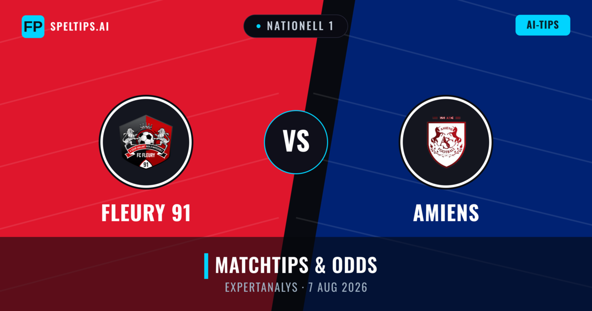 Fleury 91 vs Amiens — matchtips och förhandstitt