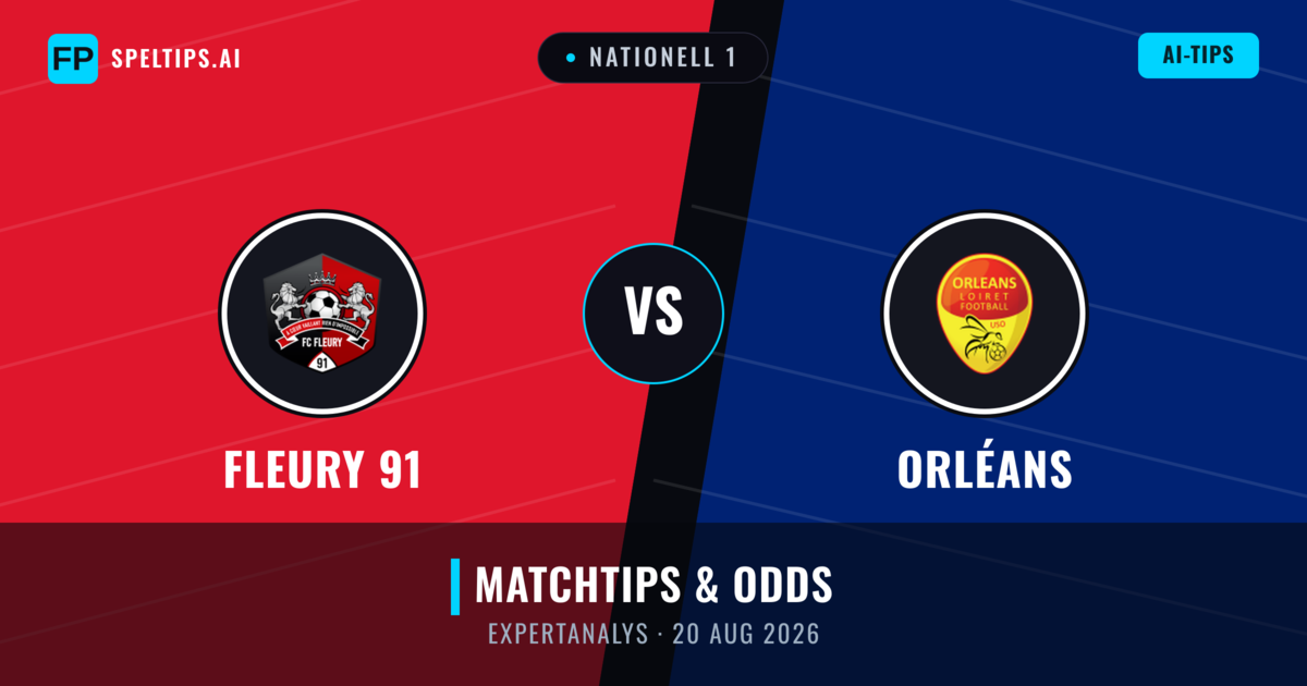 Fleury 91 vs Orléans — matchtips och förhandstitt