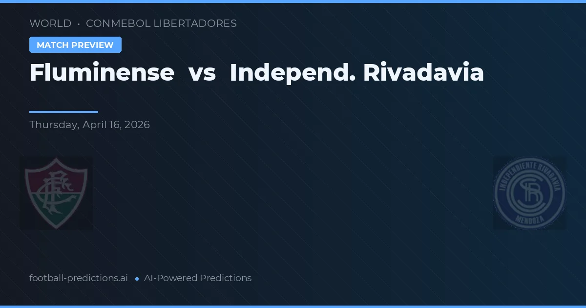 Fluminense vs Independiente Rivadavia — matchtips och förhandstitt