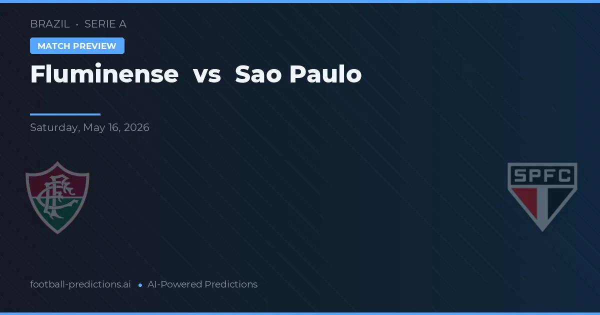 Fluminense vs São Paulo — matchtips och förhandstitt