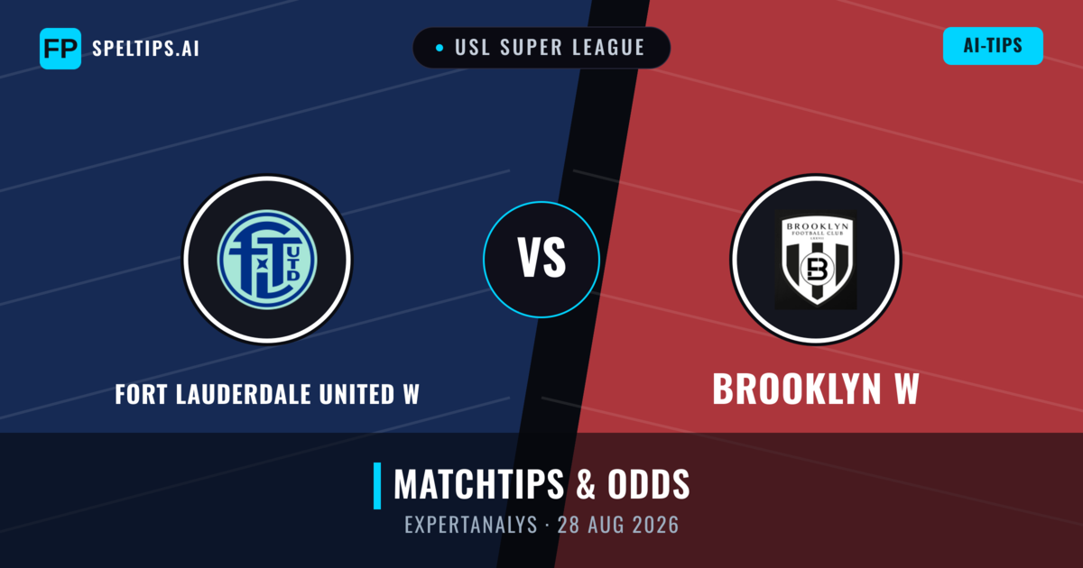 Fort Lauderdale United W vs Brooklyn W — matchtips och förhandstitt