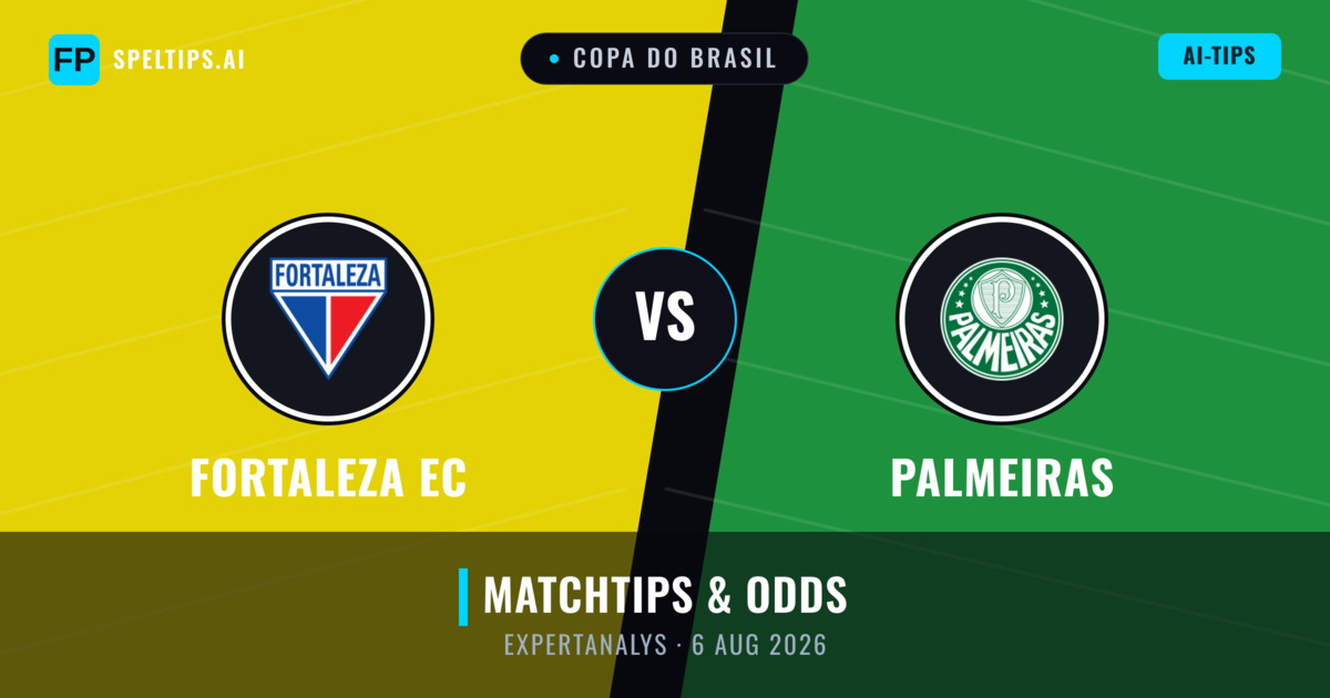 Fortaleza EC vs Palmeiras — matchtips och förhandstitt