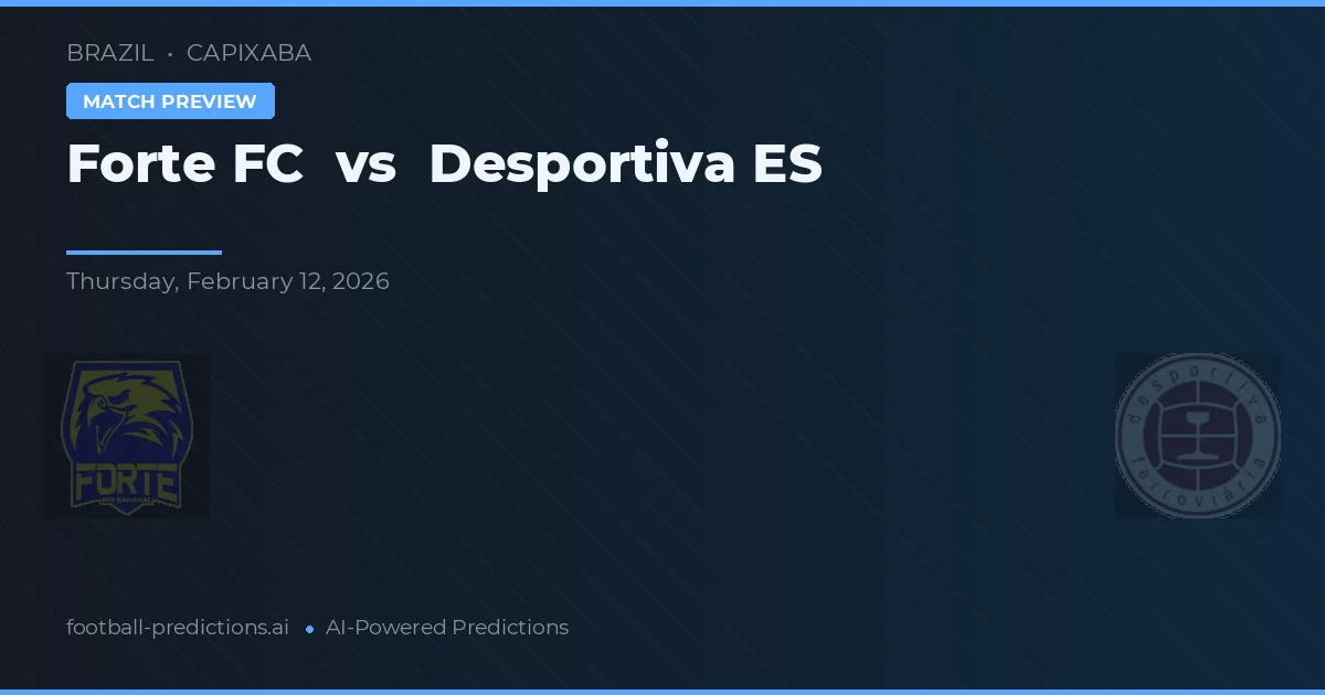 Forte FC vs Desportiva ES — matchtips och förhandstitt