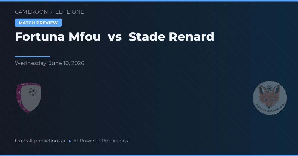 Fortuna Mfou vs Stade Renard — matchtips och förhandstitt