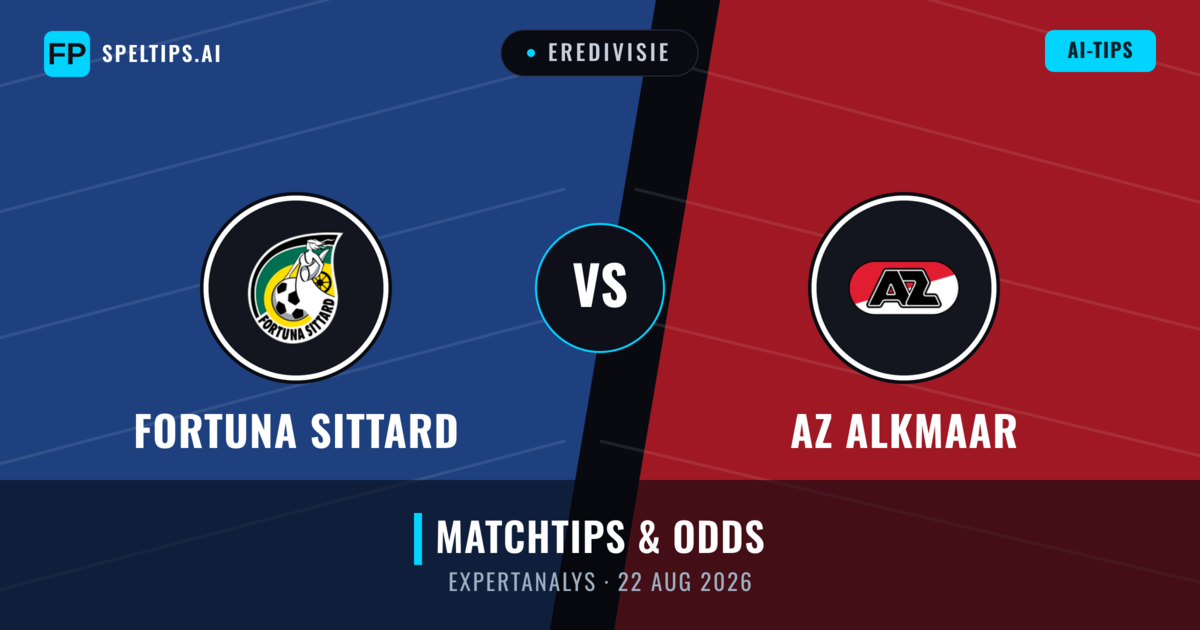 Fortuna Sittard vs AZ Alkmaar — matchtips och förhandstitt