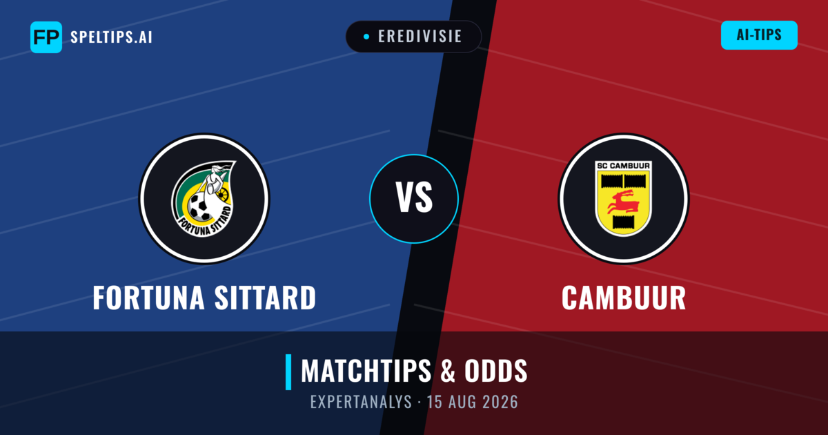 Fortuna Sittard vs Cambuur — matchtips och förhandstitt