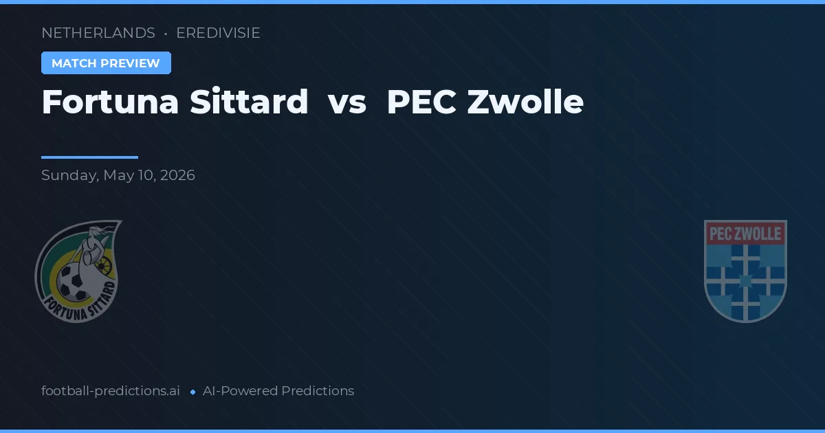 Fortuna Sittard vs PEC Zwolle — matchtips och förhandstitt
