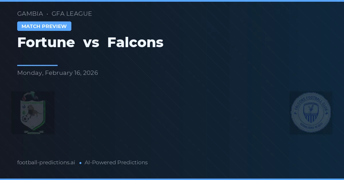 Fortune vs Falcons — matchtips och förhandstitt