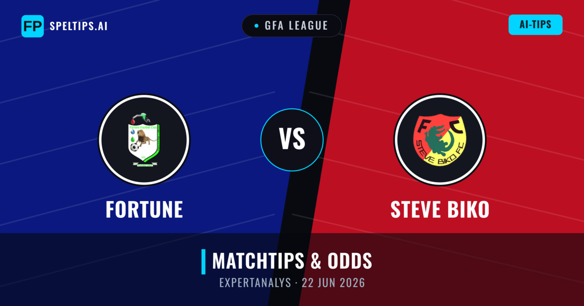 Fortune vs Steve Biko — matchtips och förhandstitt