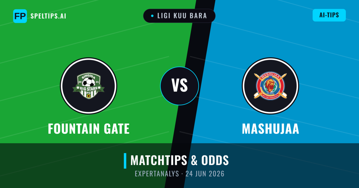 Fountain Gate vs Mashujaa — matchtips och förhandstitt