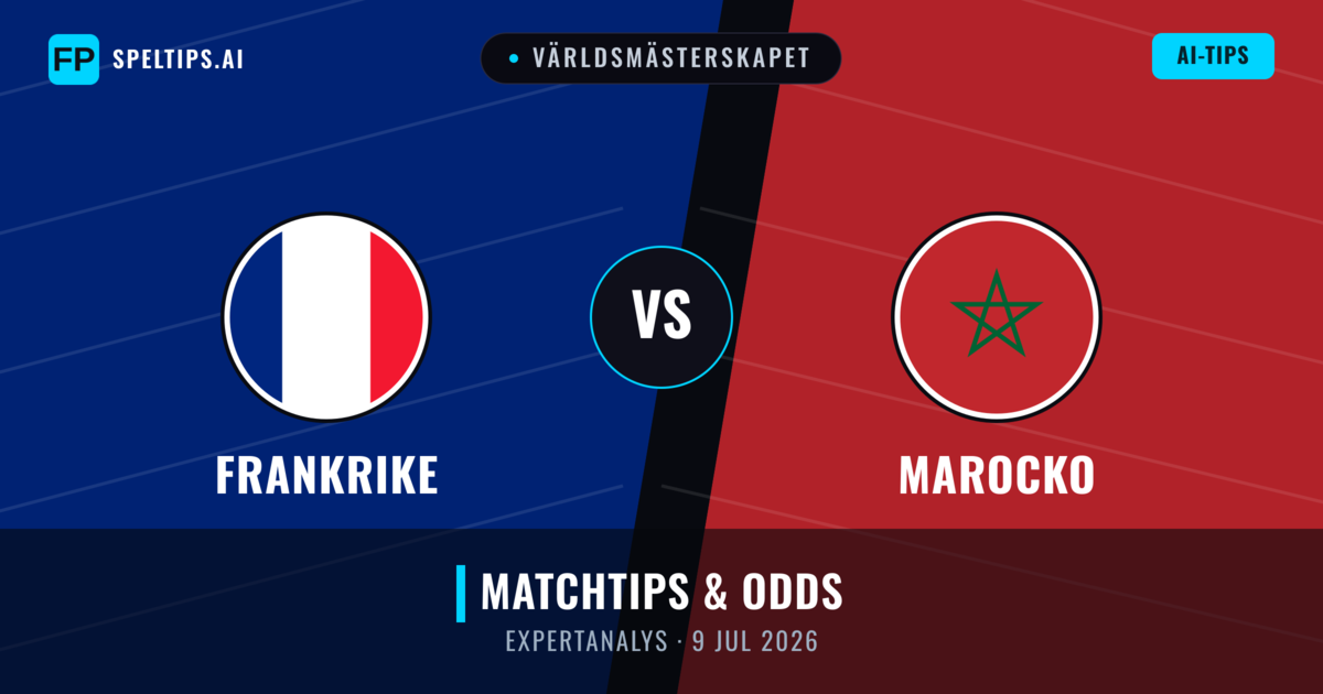 Frankrike vs Marocko — matchtips och förhandstitt