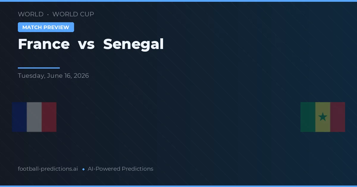 Frankrike vs Senegal — matchtips och förhandstitt