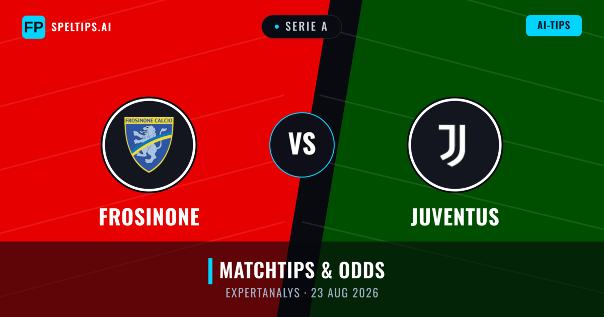 Frosinone vs Juventus — matchtips och förhandstitt
