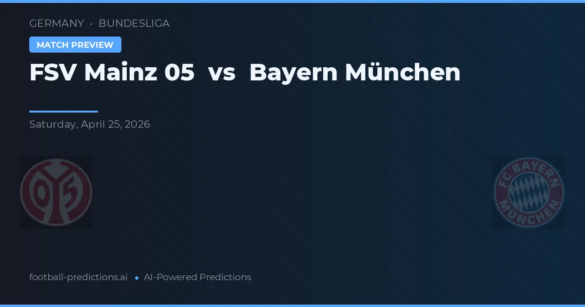 FSV Mainz 05 vs Bayern München — matchtips och förhandstitt