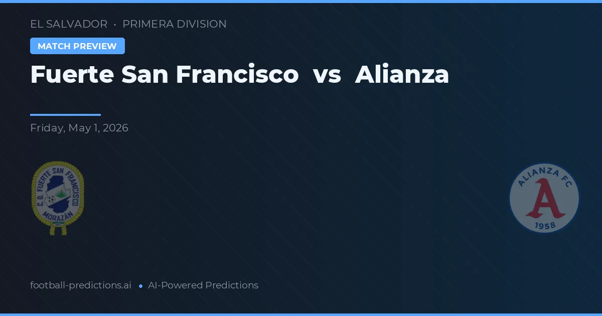 Fuerte San Francisco vs Alianza — matchtips och förhandstitt