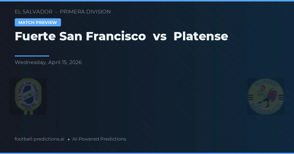 Fuerte San Francisco vs Platense — matchtips och förhandstitt