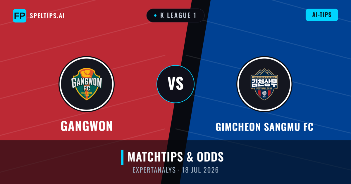 Gangwon vs Gimcheon Sangmu FC — matchtips och förhandstitt