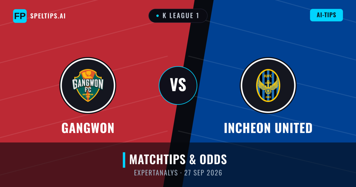 Gangwon vs Incheon United — matchtips och förhandstitt