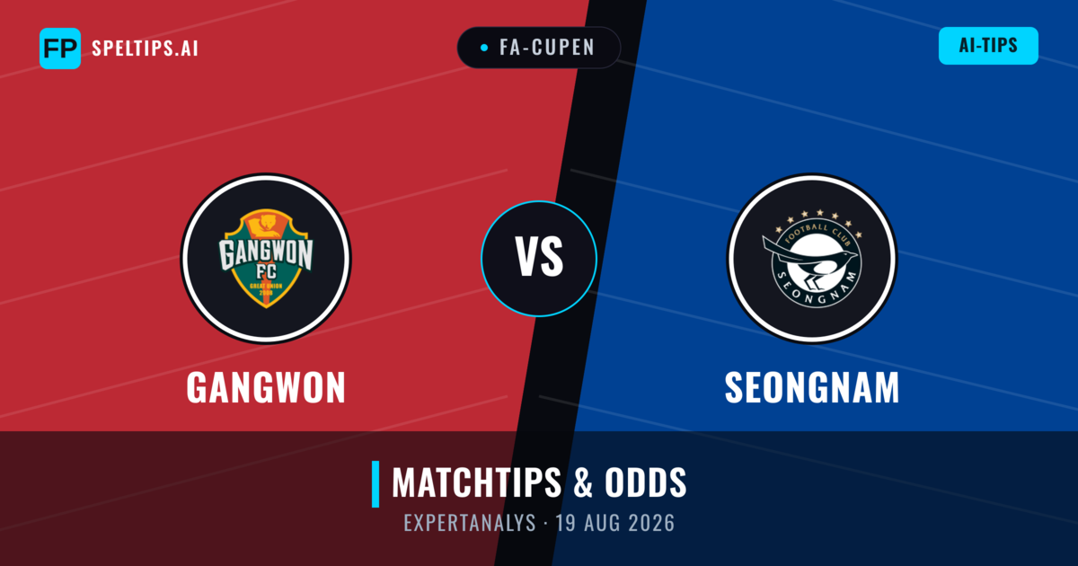 Gangwon vs Seongnam — matchtips och förhandstitt
