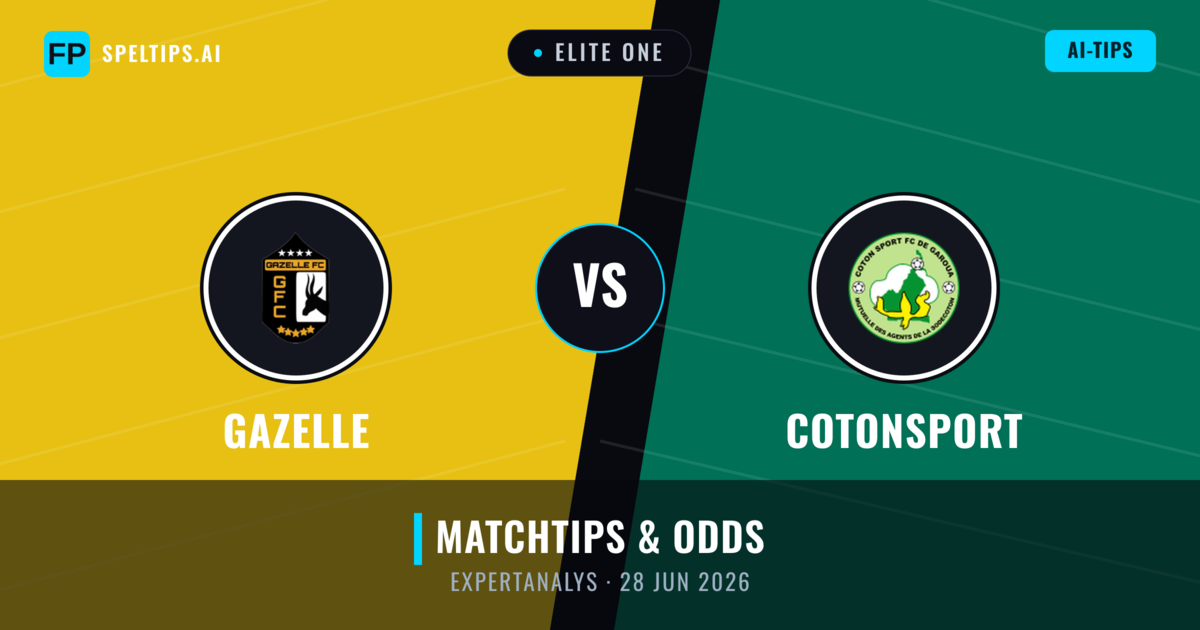 Gazelle vs Cotonsport — matchtips och förhandstitt