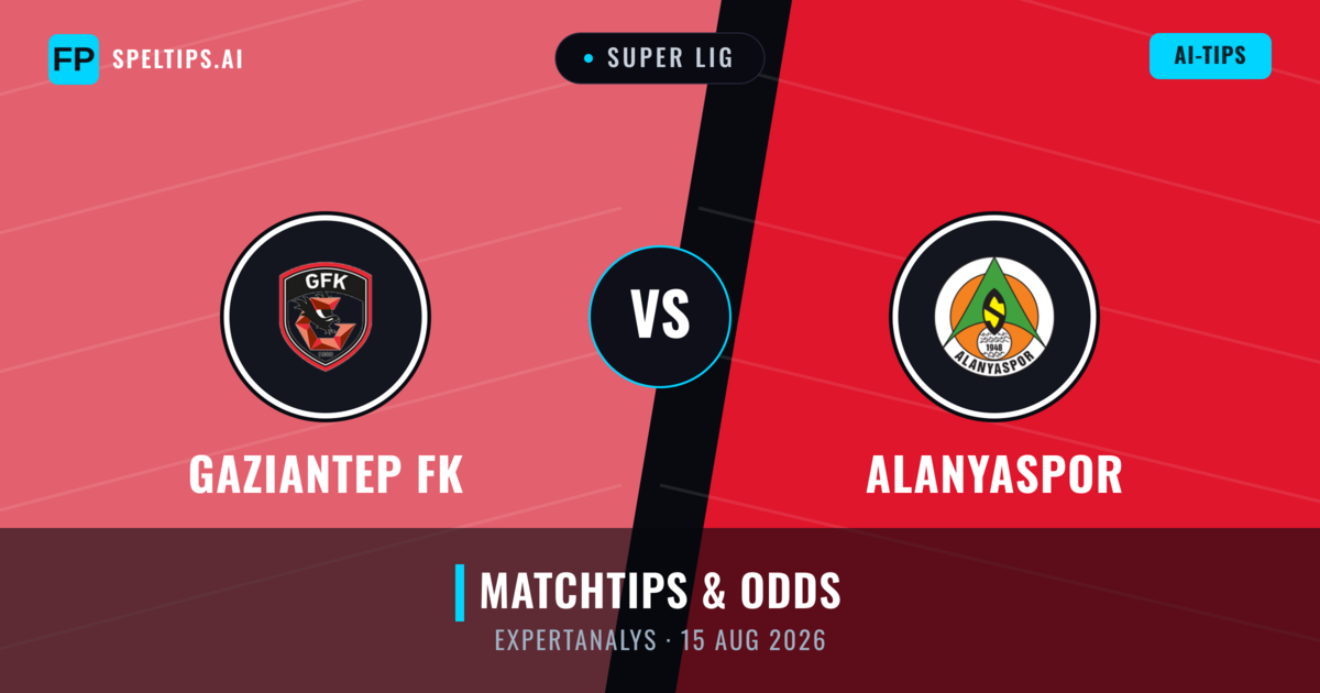 Gaziantep FK vs Alanyaspor — matchtips och förhandstitt