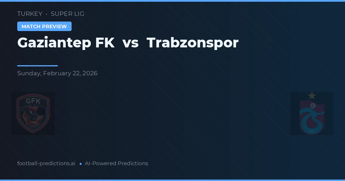 Gaziantep FK vs Trabzonspor — matchtips och förhandstitt